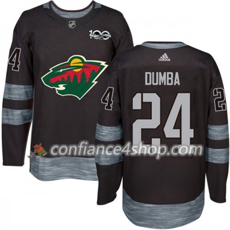 Adidas Maillot de Hockey Minnesota Wild Matt Dumba 24 1917-2017 100th Anniversary Noir Authentic - Homme Adidas Maillot de Hockey Minnesota Wild Matt Dumba 24 1917-2017 100th Anniversary Noir Authentic - Homme